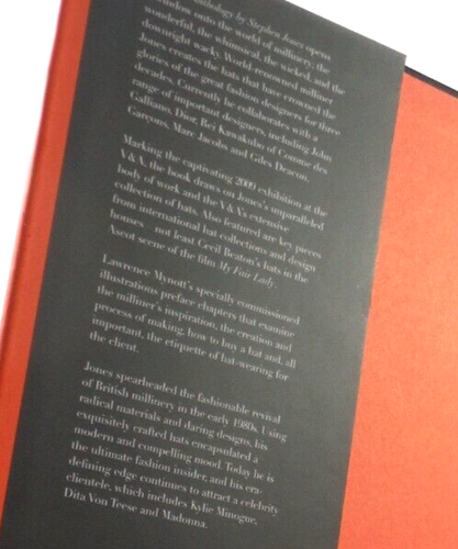 Hats an Anthology hardcover by Stephen Jones 2009 vintage hat history DJ VGC - Picture 2 of 16