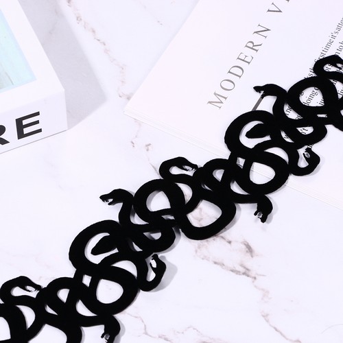 2Pcs Women Sexy Black Rose Lace Masquerade Mask Choker Collar Party Ball Costume - Picture 20 of 27