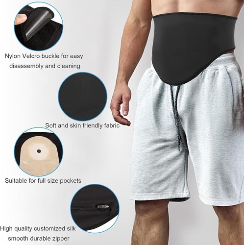 Ostomy Belt 2 Pack Stealth Belt Ostomy Bag Cover Supplies Colostomy L Large New - Picture 4 of 7