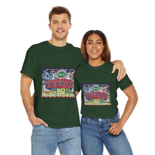 Thunderbirds Are Go (1966) Vintage Sci-fi Movie Poster T-shirt - Picture 47 of 133