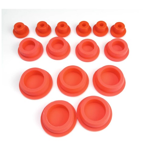 15mm~31.3mm Red Silicone Rubber Stopper Plugs Blanking End Caps Tube Insert Bung - Picture 2 of 6