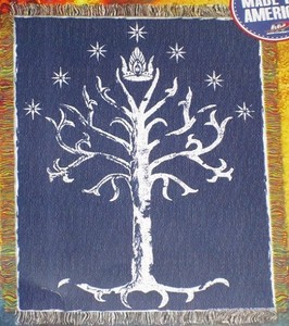 new tree of gondor lord of the rings tapestry woven gift throw