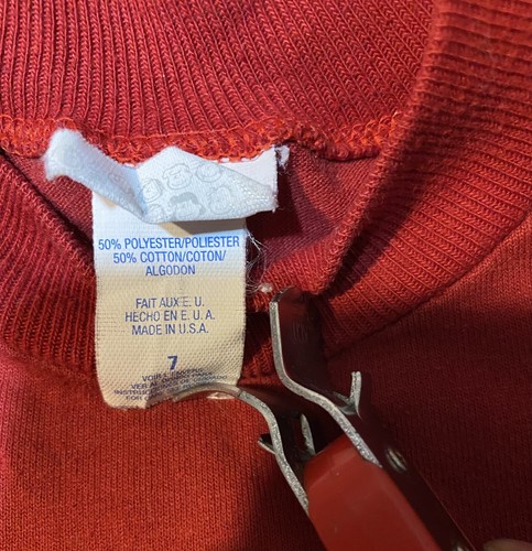 Vintage Peanuts Snoopy Kids Shirt Size 7 Made USA Snoopy & Charlie Locker Room - Picture 5 of 11