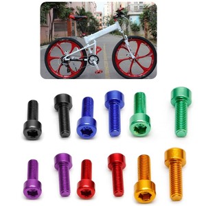 4x Montain Bike Water Bottle Cage Holder Bolts Screws Hex Socket Screws Black