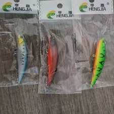 Fishing Lures. 3 Piece "A" - HD TROUT, Crankbait BASS Multiple Color Patterns 