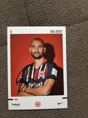 Eintracht Frankfurt Autogrammkarte Bas Dost 2019/2020 Unterschrieben