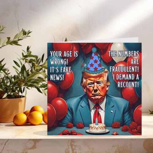 Lustige Geburtstagskarte - Fake News Donald Trump - Witz Happy Birthday Karten - Bild 2 von 6
