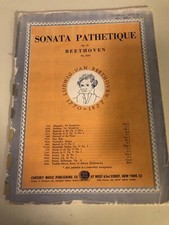 Sonata Pathetique by Beethoven Op. 13 Sheet Music 1908 16 Pages Century Music