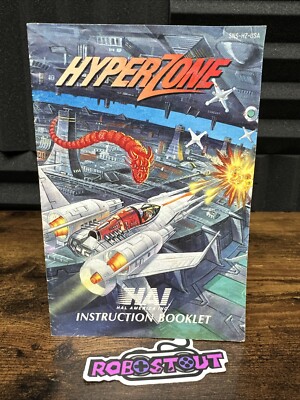Hyperzone - (Super Nintendo) SNES Manual instruction booklet only 