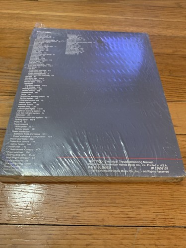 1992 Acura Vigor Electrical Troubleshooting Manual OEM NOS 61SL500EL Free Ship - Picture 2 of 3