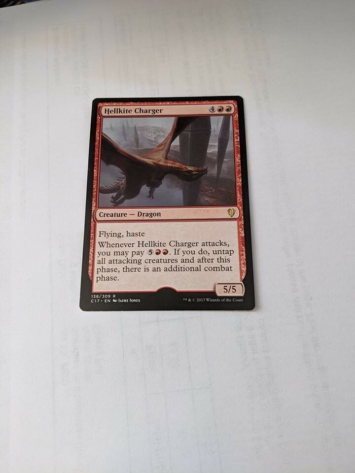 4 x HELLKITE CHARGER NM mtg Commander 2017 Red Dragon Rare 4 x HELLKITE CHARGER NM mtg Commander 2017 Red Dragon Rare