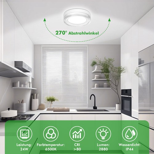 LED Ceiling Down Light 6000K Ultra Thin Flush Mount Kitchen Lamp Home Fixture - Picture 22 of 62