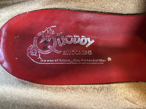 QUODDY vintage 1980's rare RED TOP SIDERS ladies size 7.5" prep USA boat shoe - Picture 10 of 15