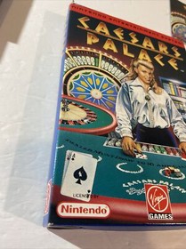 Original 1992 Nintendo NES Caesars Palace Video Game Cartridge, Box & Manual CIB