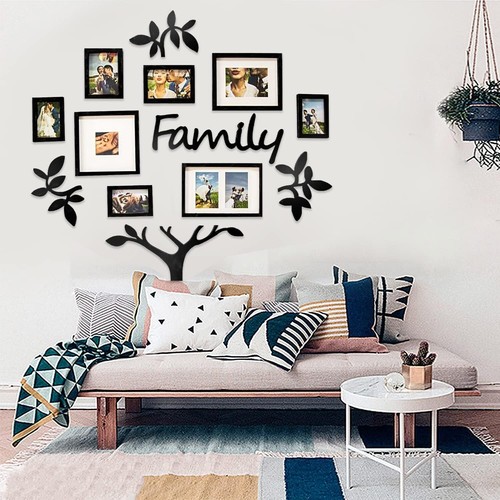 Stylish Wall Mounted Gallery Frame for 8 Photos - Perfect for Family Memories - Picture 6 of 11