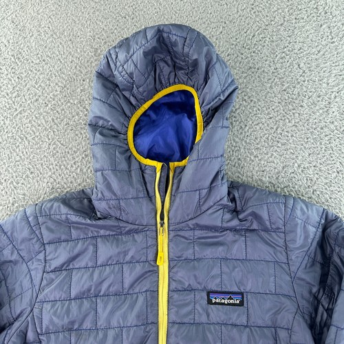Patagonia Jacket Womens Small Nano Puff Bivy Pullover Hoodie Lupine - Picture 4 of 16
