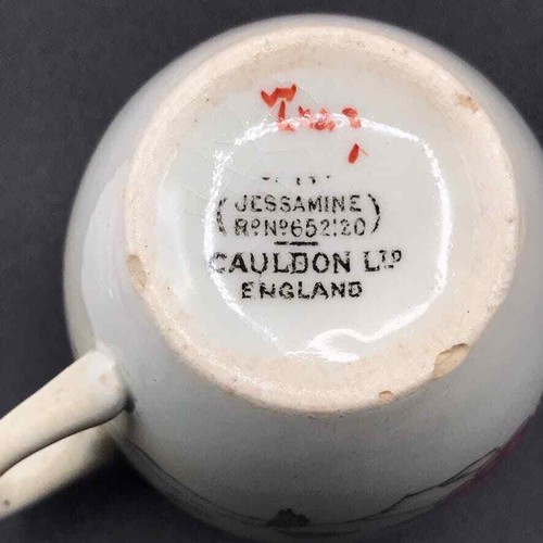 Antike Royal Cauldon Jessamine 5er Set Demitasse Tassen Untertassen SELTEN um 1914 - Bild 11 von 14