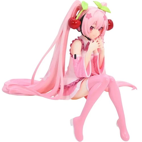 Neu Hatsune Miku Anime Figur Spielzeug Pink Cherry Kleid Cartoon PVC Actionfigur - Bild 15 von 22