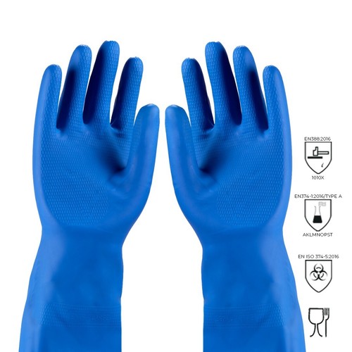 2-144 pares de guantes de goma para el hogar manga larga para lavar platos limpieza Reino Unido - Imagen 3 de 4