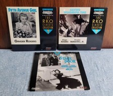 LOT 3 Laserdisc Ginger Rogers FIFTH AVENUE GIRL~HAVING WONDERFUL TIME~STAGE DOOR