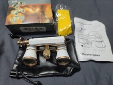 Metal Opera Glass 3X25 Binoculars with Handle for Theater Concert