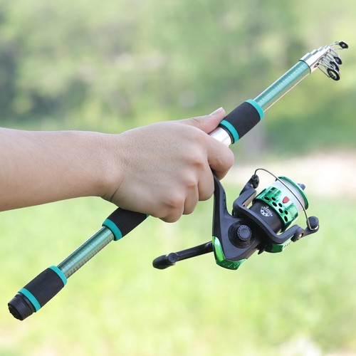 Spinning Fishing Rod and Reel Combo1.8M Telescopic Rod with 5.2:1 Fishign Reel - Picture 22 of 34