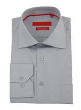 DTI GV Executive Mens Modern Spread Collar Barrel Cuff Cotton Dress Shirt