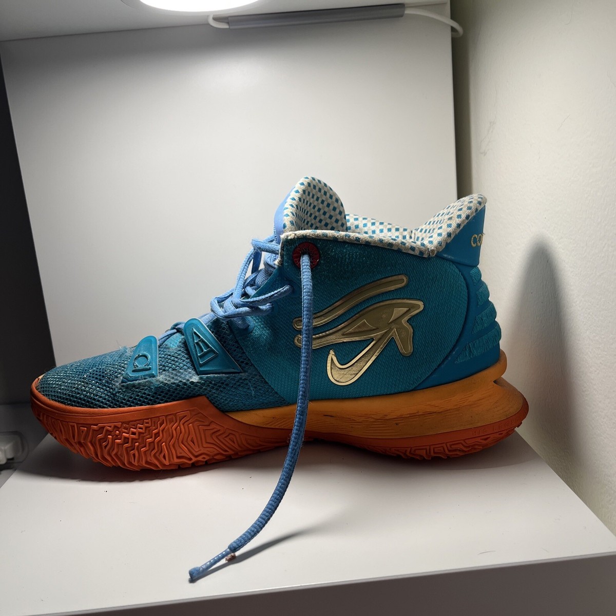 Nike Kyrie 7 バスケットボールシューズ 8.5 Size 8.5 - Nike Kyrie 7 Concepts Horus Orange-Ice/Teal | eBay