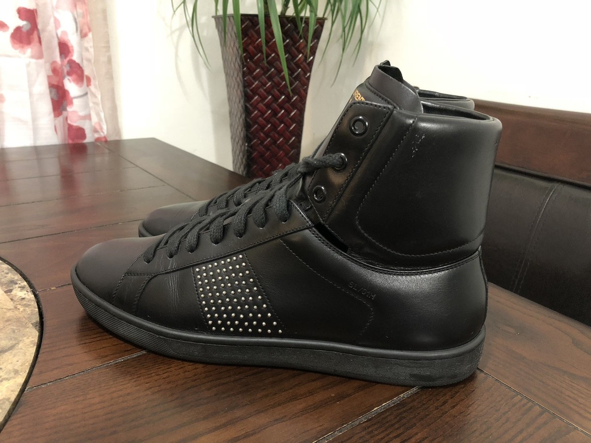 Ysl Saint Laurent Paris 14Aw High- Sneakers 322083 Aq200