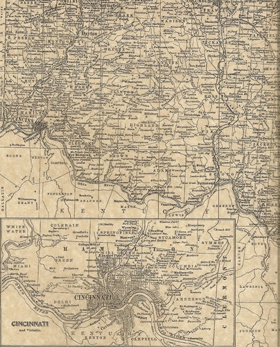 Ohio Towns Detailed 1897 Maps with Cleveland and Cincinnati - Picture 3 of 4