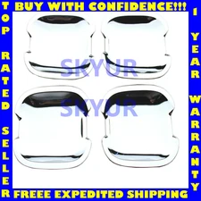 Mercedes C ML Chrome Exterior Door Handle Cover/Scuff Plate Set (4 Piece) URO
