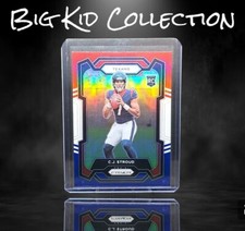 2023 Prizm CJ Stroud Rc Red White & Blue Prizm Texans (B)