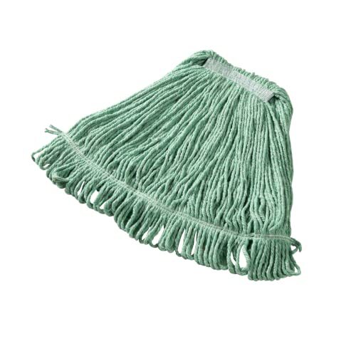 Rubbermaid Commercial Super Stitch Mop, Medium, Green, 1" Band, Replacement Mop - Picture 3 of 3