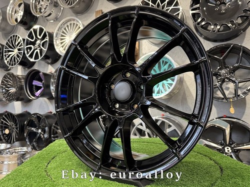 4X18 inch 5x114.3 OZ Ultraleggera Style Black Wheels: Fits For Lexus Mazda Honda - Picture 14 of 14