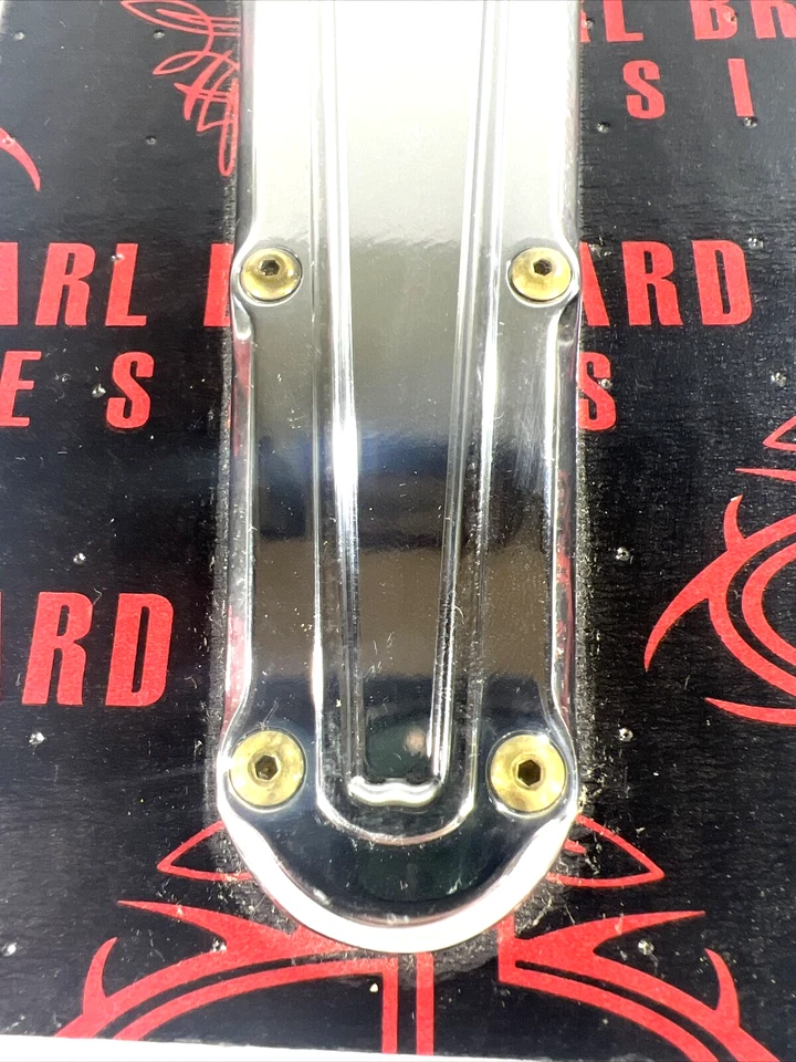 Inserto de panel de instrumentos cromado Carl Brouhard para motocicleta #Bmr 08-16-CHR nuevo sellado Foto 2 de 4