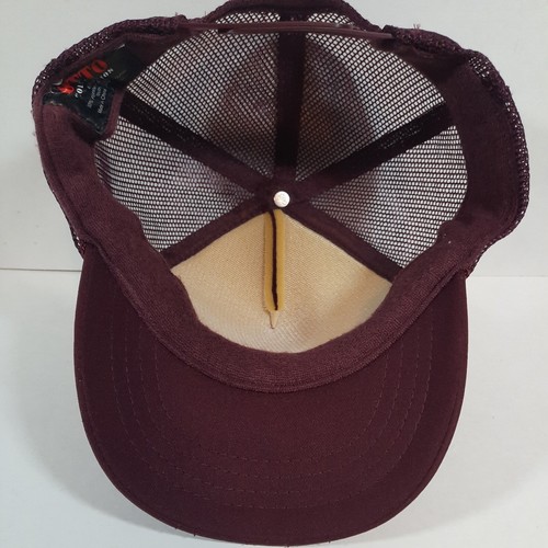 ALOHA Trucker Hat Adjustable Snap Back Meshback OSFA Maroon - Picture 7 of 7