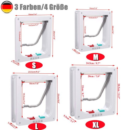 Cat Mate Puerta Gato Cierre 4 Vías con Túnel Puerta Gato Puerta Perro - Imagen 2 de 64