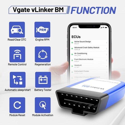 Vgate vLinker BM OBD2 Scanner - Bild 4 von 5