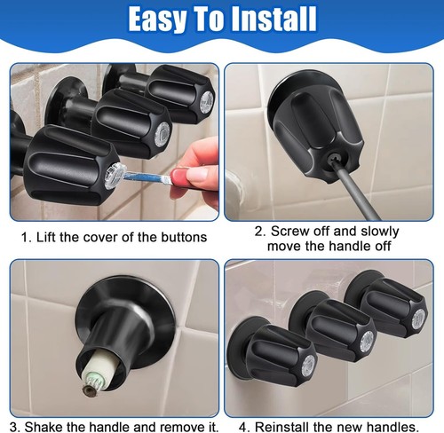 3 Piece Shower Knob Replacement Compatible with Price/Pfister Verve Tub Showe... - Picture 6 of 8
