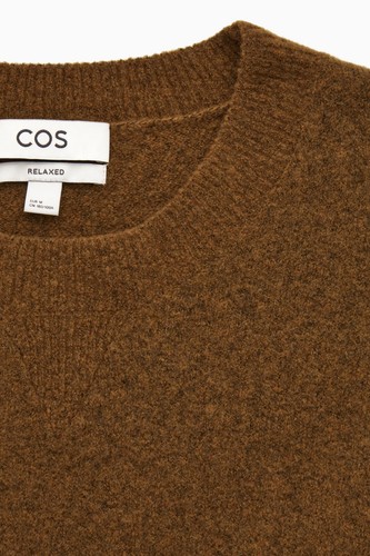 NWOT COS Relaxed Sweater Wool Yak Blend Rust - Size M - Picture 2 of 5