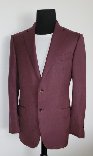 ERMENEGILDO ZEGNA Current-Red Jacket/Sport Coat EU 52R US 42 R Surgeon Cuff - Picture 4 of 17