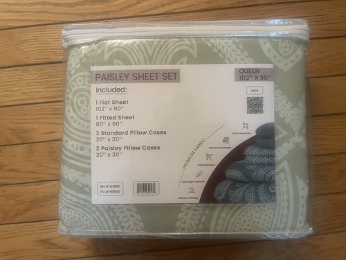 Ldc Paisley Queen Sheet Set - Picture 2 of 2