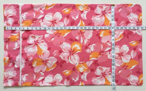 (2) Vintage Wabasso Pillowcases 20x34 Cotton Pink Flower Power Eyelet Lace VGC! - Bild 9 von 11