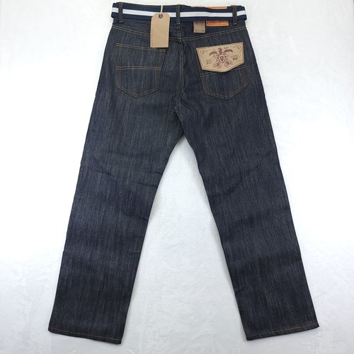PJ Mark Jeans Mens W34/L32 Dark Wash Straight Leg Casual Denim Pants - Picture 2 of 9