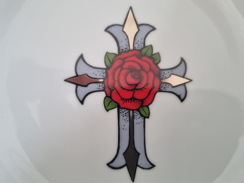 Collectors Bowl #12 Large Cross Rose - Bol Porcelaine Koko Von Knebel - Picture 3 of 5