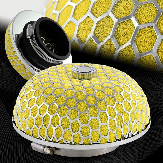 3" Mesh Yellow Mushroom Gauze Short Ram Cold Air Intake Turbo
