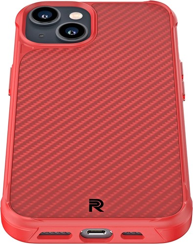 Phone Rebel - Coque Durable en Fibre d'Aramide GEN3 pour iPhone 13 / Pro / Max Noir, Rouge - Photo 43 sur 48