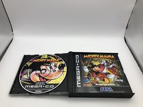 Mickey Mania Sega Mega Cd W/Manual 16 Bit Retro PAL 1994 #0034