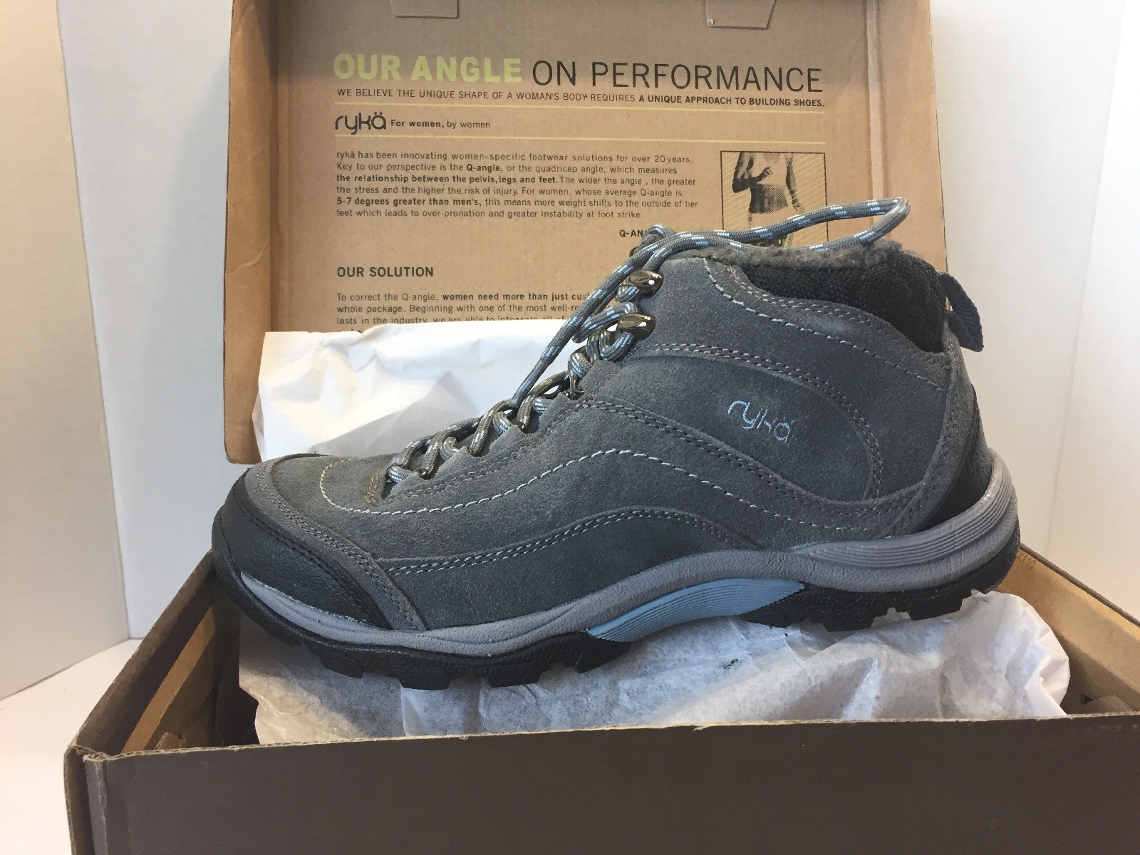 Women’s New Ryka Short Gray Suede Waterproof Boots 7.5 Women’s New Ryka Short Gray Suede Waterproof Boots 7.5