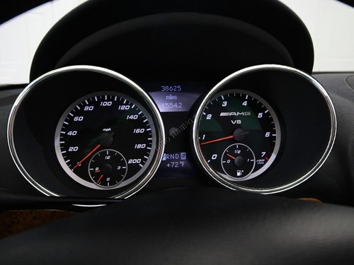 For Mercedes Slk R171 04-11 Polished Aluminium Trim Rings Instrument Cluster x2 - Picture 6 of 7